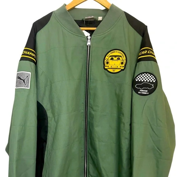 New men’s puma jacket 2XL Green $180 - Picture 1 of 7
